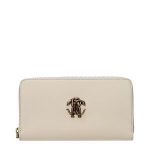 Roberto Cavalli Beige Leather Women's Wallet